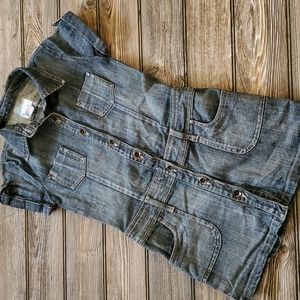 Xhilaration Denim Mini Dress Blue Size 7/8